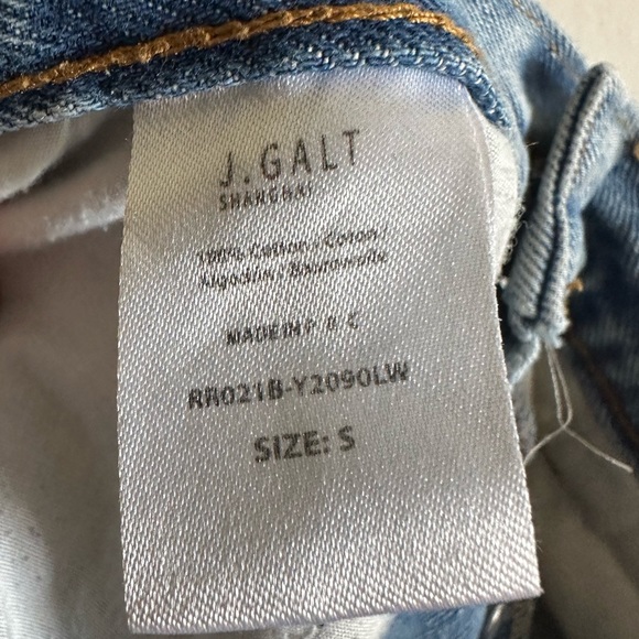 Brandy Melville John Galt Medium Wash Straight Leg Denim Jeans Size Small EUC - Picture 10 of 13